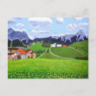 Schöne Norwegenkarte Postkarte
