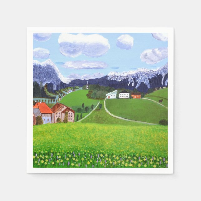 Schöne norwegische Servietten (Vorderseite)