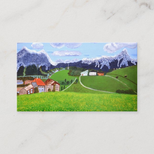 Schöne norwegische Visitenkarte (Vorderseite)