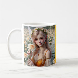 Schöne November Fee in Chrysanthema Kaffeetasse