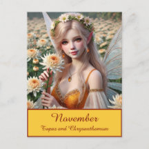 Schöne November Fee in Chrysanthema