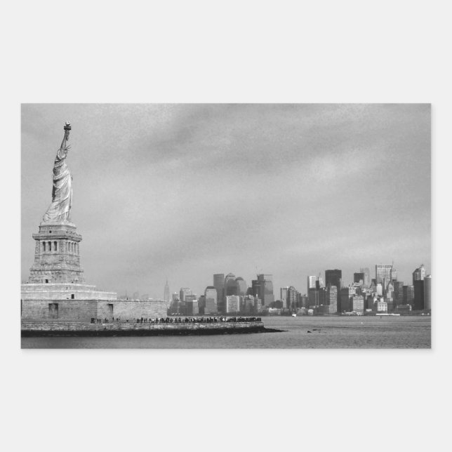 Schöne NYC Rechteckiger Aufkleber (Vorderseite)
