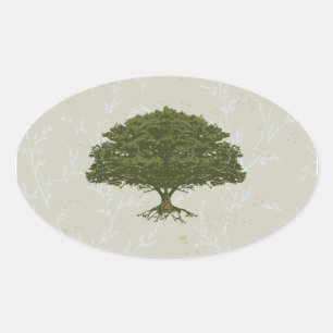 Schöne Oak Tree Sticker