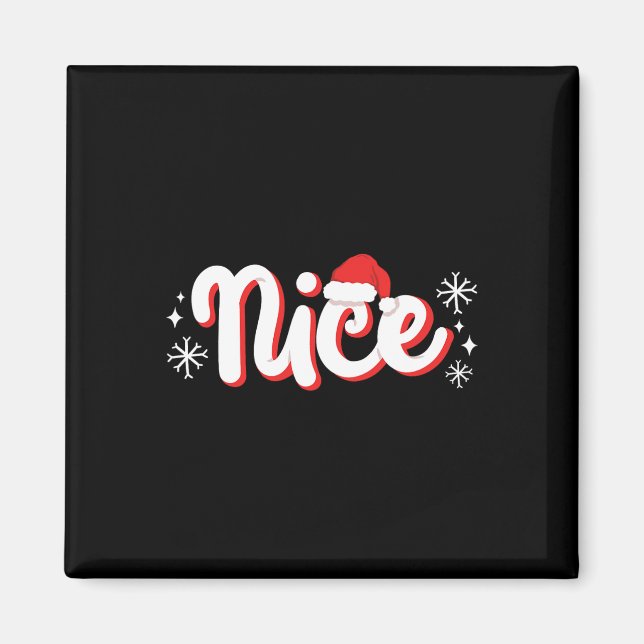 Schöne oder Böse passende Weihnachts-Paarkostüme Magnet (Vorne)
