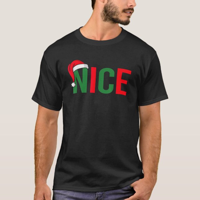 Schöne oder Böse passende Weihnachts-Paarkostüme T-Shirt (Vorderseite)
