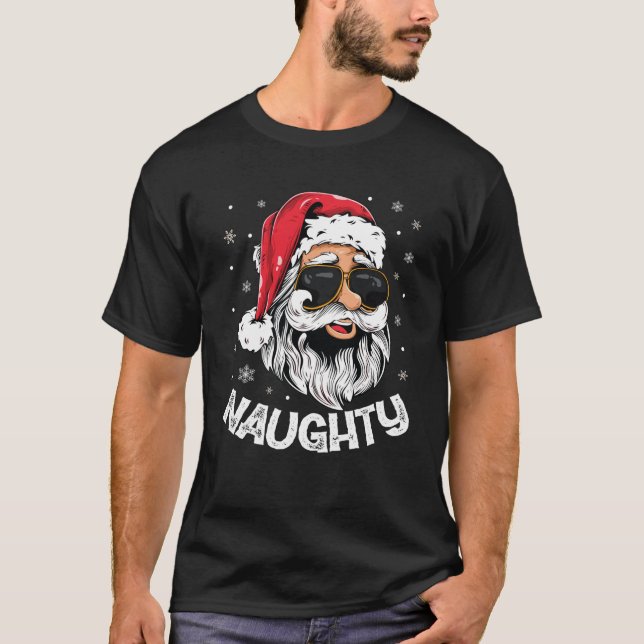 Schöne oder Böse passende Weihnachts-Paarkostüme T-Shirt (Vorderseite)