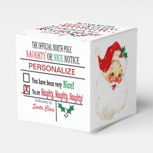 Schöne oder böse Weihnachten Santa Geschenkschachtel