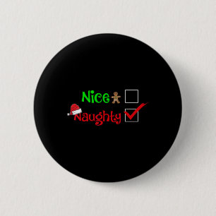 Schöne oder schmutzige Familie, die Weihnachten fü Button