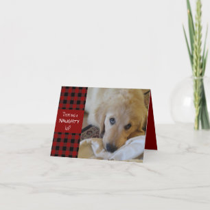 Schöne oder schöne Karierte Ferien in Rot Feiertagskarte