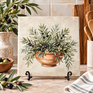 Schöne Oliven-Schale Tuscan Rustikal Fliese
