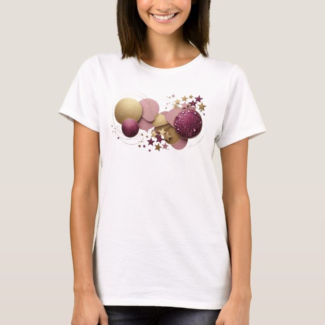 Schöne Orange ABSTRACT ART Gestaltung T-Shirt (Vorderseite)