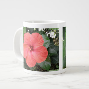 Schöne Orange Hibiskus Blume Tasse