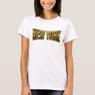 Schöne Orange NEW YORK Shirt Design