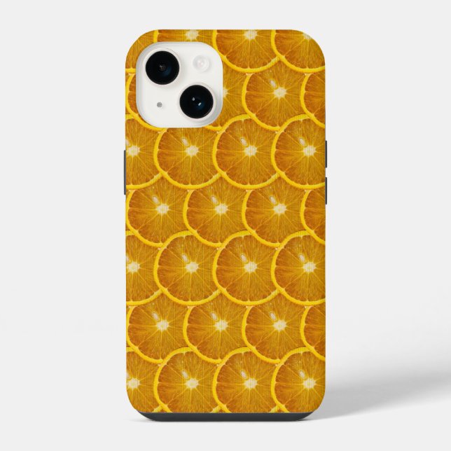 SCHÖNE ORANGE SLICE iPhone HÜLLE (Rückseite)