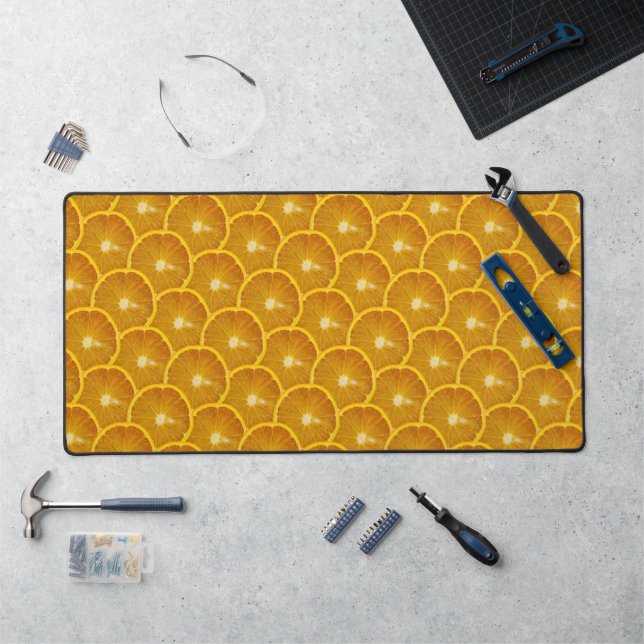 SCHÖNE ORANGE SLICES SCHREIBTISCHUNTERLAGE (Arbeitsplatz)