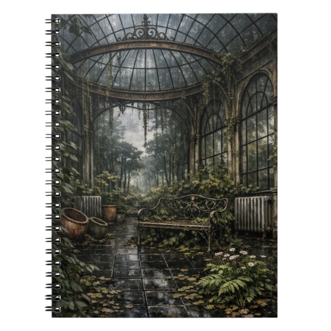 Schöne Orangerie Gewächshaus  Notizblock (Vorderseite)