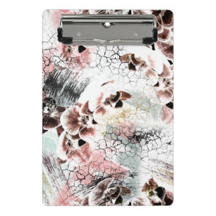 Schöne Orchidee stilvoll Mini Klemmbrett