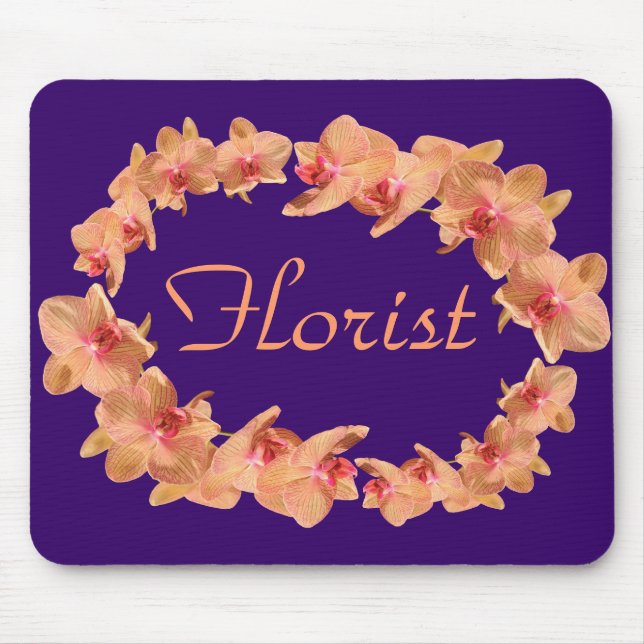 Schöne Orchideen Mousepad (Vorne)