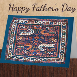 Schöne orientalische Rug Design Vatertagskarte Karte