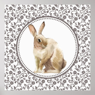 Schöne Osterkaninchen Poster