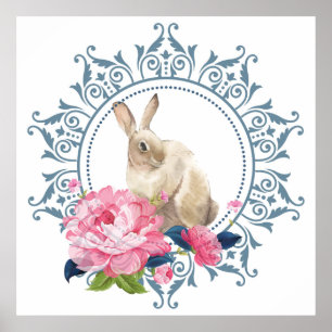 Schöne Osterkaninchen Poster