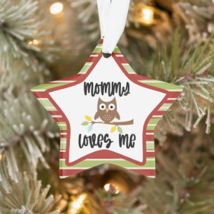 Schöne Owl Mami Lieben Ornament