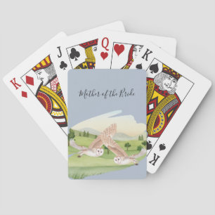 Schöne OWLS-Hochzeit Spielkarten