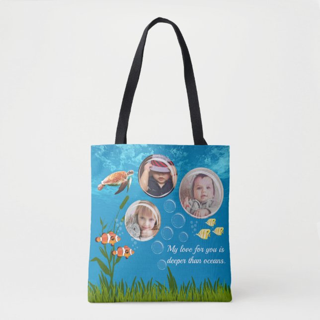 Schöne Ozean Blauer tropischer Fisch Unterwasser (Vorderseite)