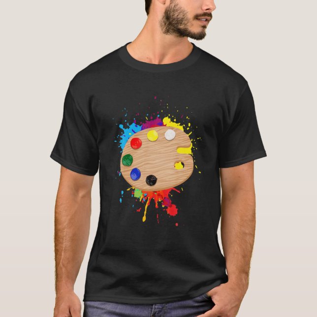 Schöne Palettenkunst für Kinder Männer Frauen Male T-Shirt (Vorderseite)