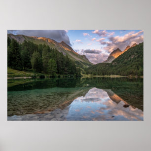 Schöne Palpuogna Schweizer Alpen Poster