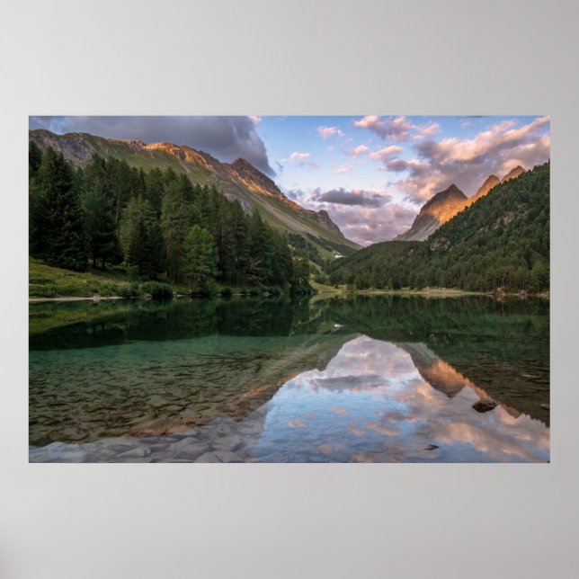 Schöne Palpuogna | Schweizer Alpen Poster (Vorne)