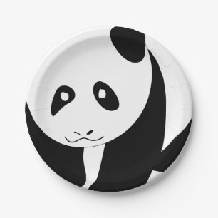 Schöne Panda Pappteller