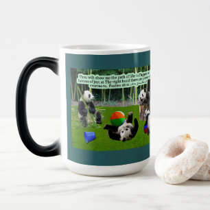 Schöne Panda-Schrift Psalmen 16:11 Verwandlungstasse