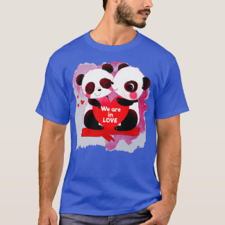 Schöne Pandas in der Liebe T-Shirt
