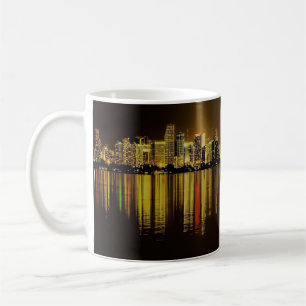 Schöne Panorama Miami Skyline Kaffeetasse