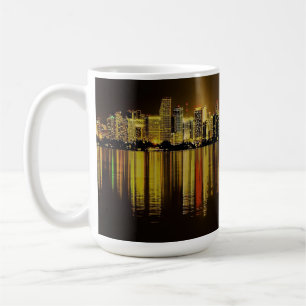 Schöne Panorama Miami Skyline Kaffeetasse