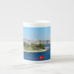 Schöne Panorama von Istanbul Reise Prozellantasse