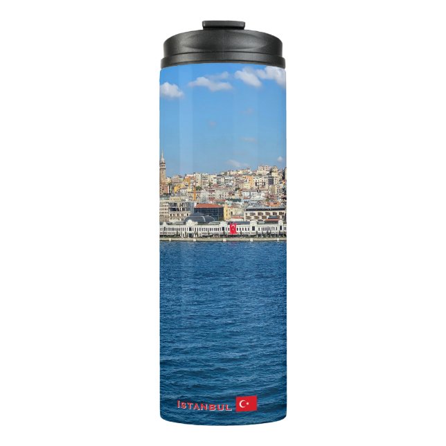 Schöne Panorama von Istanbul Reise Thermosbecher (Vorderseite)