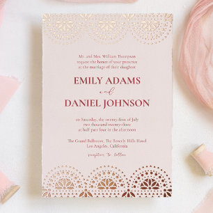 Schöne Papel Picado: Eine spanisch-mexikanische Ho Folieneinladung