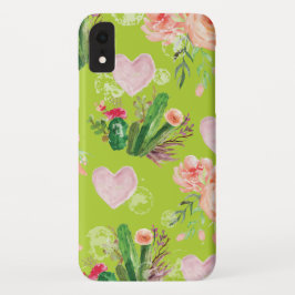 Schöne Pastel Blumenkaktus Case-Mate iPhone Hülle