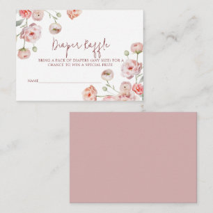 Schöne Pastel Diaper Raffle for Baby Mitteilungskarte