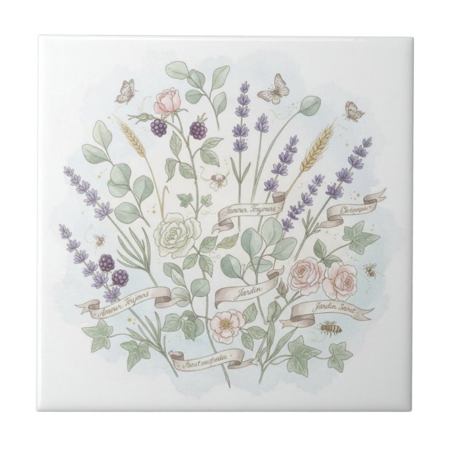 Schöne Pastel Französisch Landküche Wand Fliesen (Vorderseite)