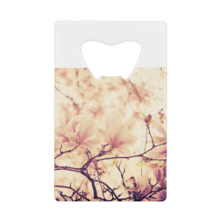 Schöne Pastel Magnolia Blume Geldbeutel Flaschenöffner