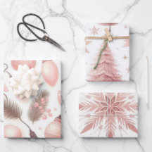 Schöne Pastel Pink Weihnachtsdesigns