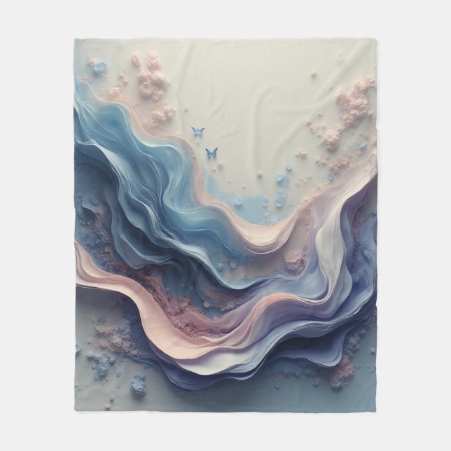 Schöne Pastell-Hintergrund – Sanftes Träumerisches Fleecedecke (Vorderseite)