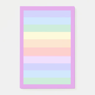 Schöne Pastell-Regenbogen-Hintergrund Post-it Klebezettel