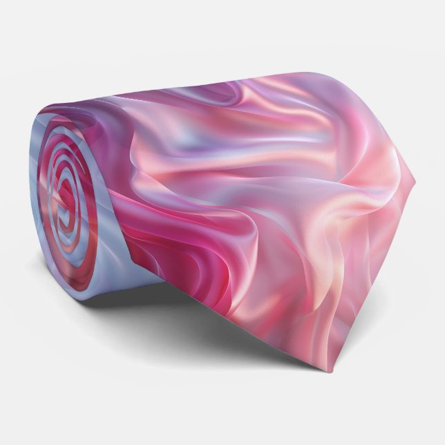 Schöne Pastellfarben Eleganter Seideneffekt Krawatte (Gerollt)