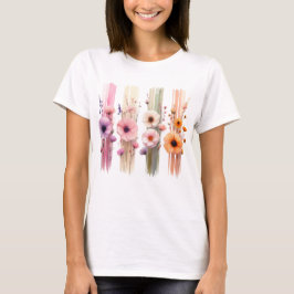SCHÖNE PASTELLFARBENE MOHNBLUMEN T-Shirt