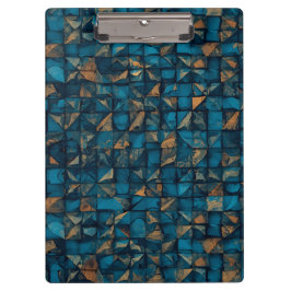 Schöne Patchwork-"Optik" in Dunkel-Teal Klemmbrett