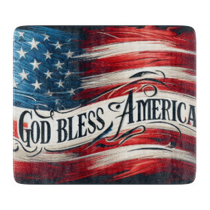 Schöne Patriotic USA Flag Schneidebrett